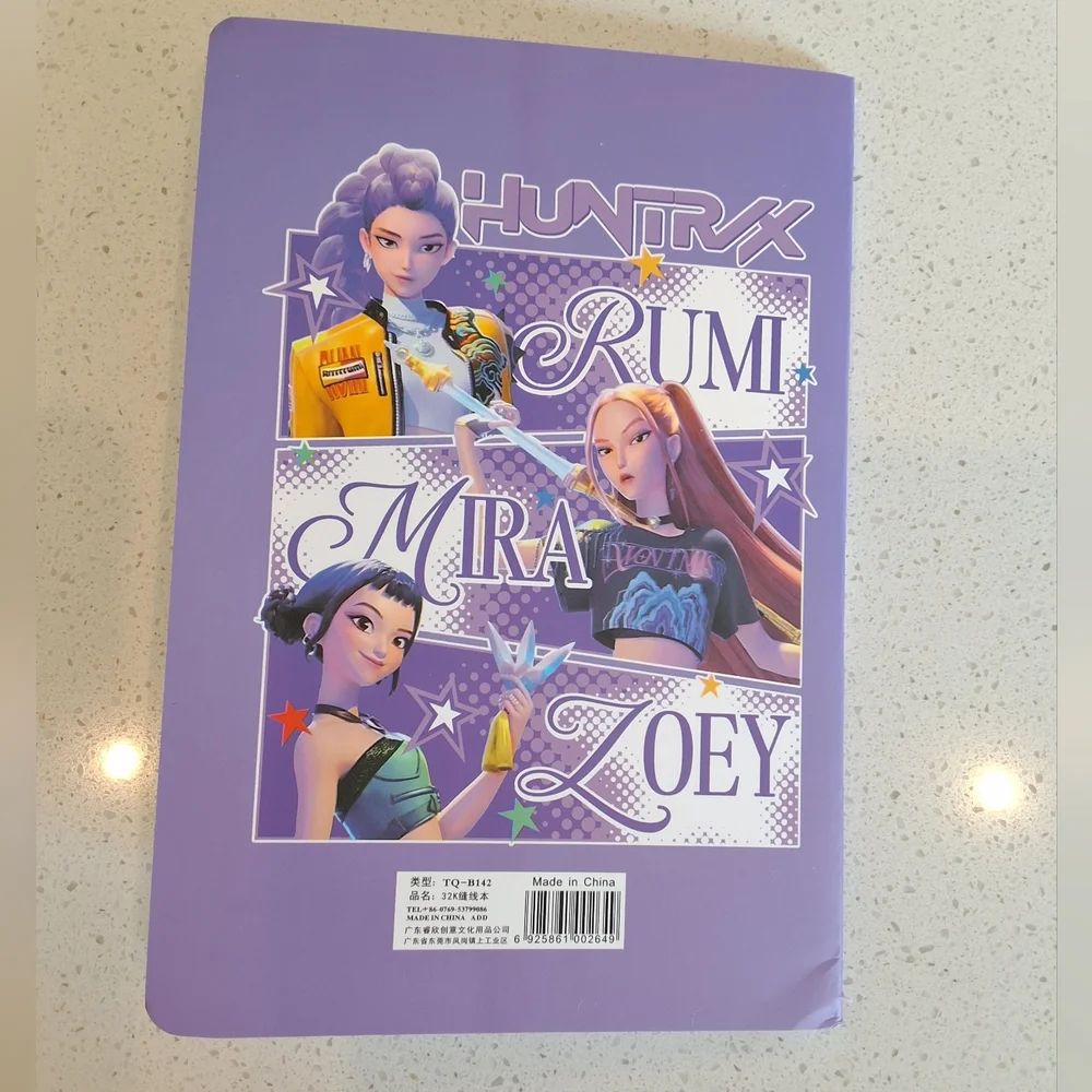 HUNTRIX Rumi Mira Zoey Purple Notebook (A5), New